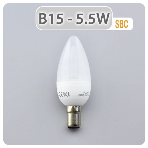 B15 LED Candle Bulb 5.5W warm white 31124 02 1
