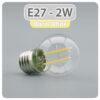 LAP LAP E27 LED Golf Ball Bulb 2W Filament warm white 31116 01 1