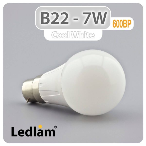Ledlam B22 600BP 7W LED Bulb Cool White 30289 1