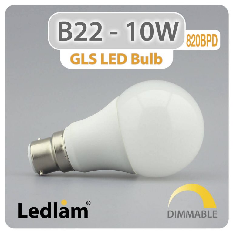 Ledlam B22 LED Bulb 10W 820BPD dimmable 01 1