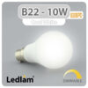 Ledlam B22 LED Bulb 10W 820BPD dimmable Cool White 31253 1