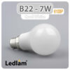 Ledlam B22 LED Bulb 7W 610BP Cool White 30963 1