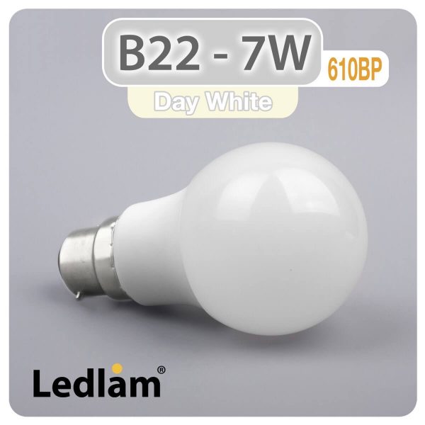 Ledlam B22 LED Bulb 7W 610BP Day White 30962 1