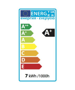 Ledlam B22 LED Bulb 7W 610BP Energy Label 1