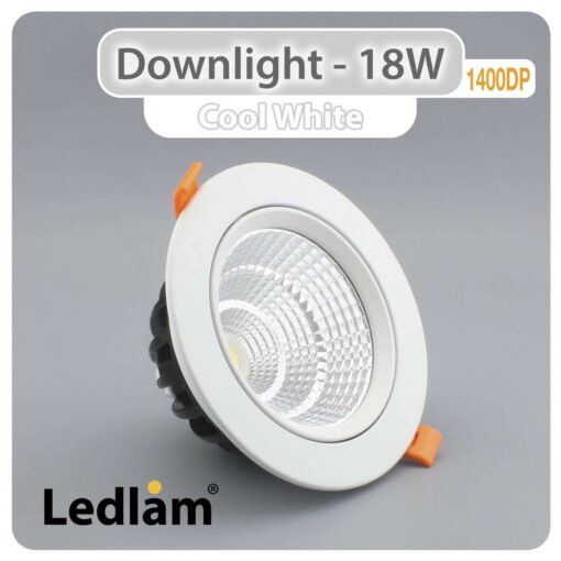 Ledlam Downlight LED 18W COB 1400DP Cool White 30947