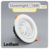 Ledlam Downlight LED 18W COB 1400DP Warm White 30943