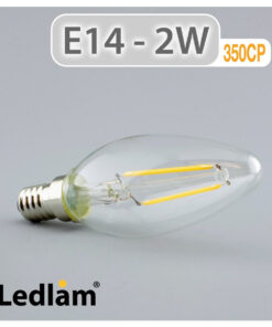 Ledlam E14 350CP 2W LED Filament Candle Bulb 01 1