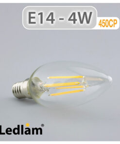 Ledlam E14 450CP 4W LED Filament Candle Bulb 01 1