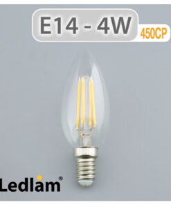 Ledlam E14 450CP 4W LED Filament Candle Bulb 02 1