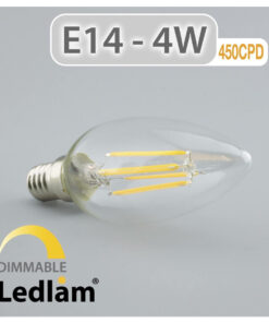 Ledlam E14 450CPD 4W LED Filament Candle Bulb dimmable 01 1