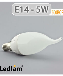 Ledlam E14 500BCP 5W LED Bent Candle Bulb 01 1