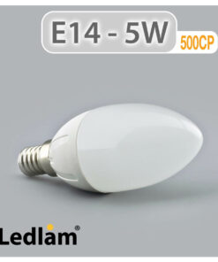 Ledlam E14 500CP 5W LED Candle Bulb 01 1