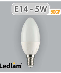 Ledlam E14 500CP 5W LED Candle Bulb 02 1