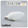 Ledlam E14 LED Candle Bulb 5W 510CP 01 1