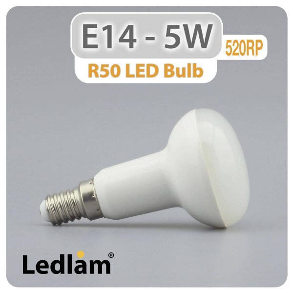 Ledlam E14 R50 LED Reflector Bulb 5W 520RP 02 1