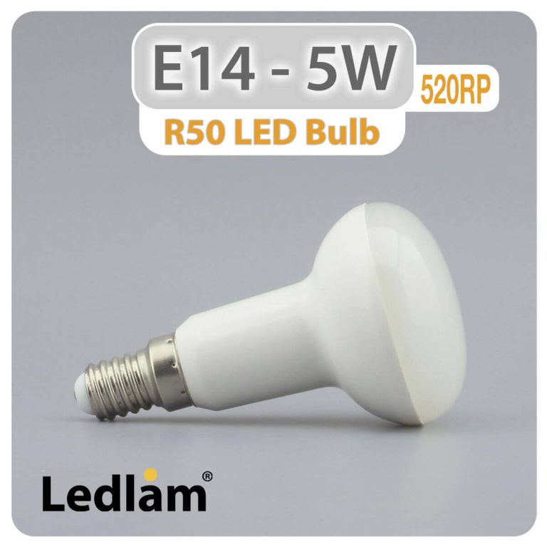 E14 R50 LED Reflector Bulb 5W 520RP - Ledlam Lighting
