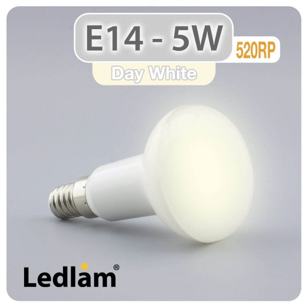 Ledlam E14 R50 LED Reflector Bulb 5W 520RP Day White 31256 1