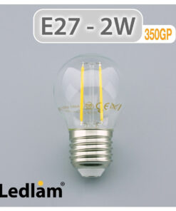 Ledlam E27 350GP 2W LED Filament Golf Ball Bulb 02 1