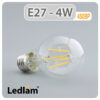 Ledlam E27 450BP 4W LED Filament Bulb 01 1