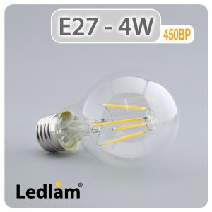 Ledlam E27 450BP 4W LED Filament Bulb 01 1