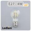 Ledlam E27 450BP 4W LED Filament Bulb 02 1