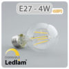 Ledlam E27 450BPD 4W LED Filament Bulb dimmable 01 1