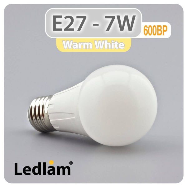 Ledlam E27 600BP 7W LED Bulb Warm White 30268 1