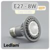 Ledlam E27 600PP 8W LED PAR20 Reflector Bulb Day White 30320 1