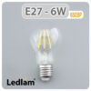 Ledlam E27 650BP 6W LED Filament Bulb 02 1