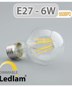 Ledlam E27 650BPD 6W LED Filament Bulb dimmable 01 1