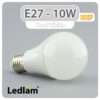 Ledlam E27 800BP 10W LED Bulb Cool White 30114 1