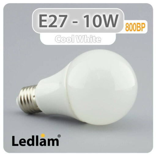 Ledlam E27 800BP 10W LED Bulb Cool White 30114 1