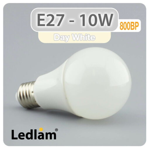 Ledlam E27 800BP 10W LED Bulb Day White 30113 1