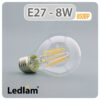 Ledlam E27 850BP 8W LED Filament Bulb 01 1