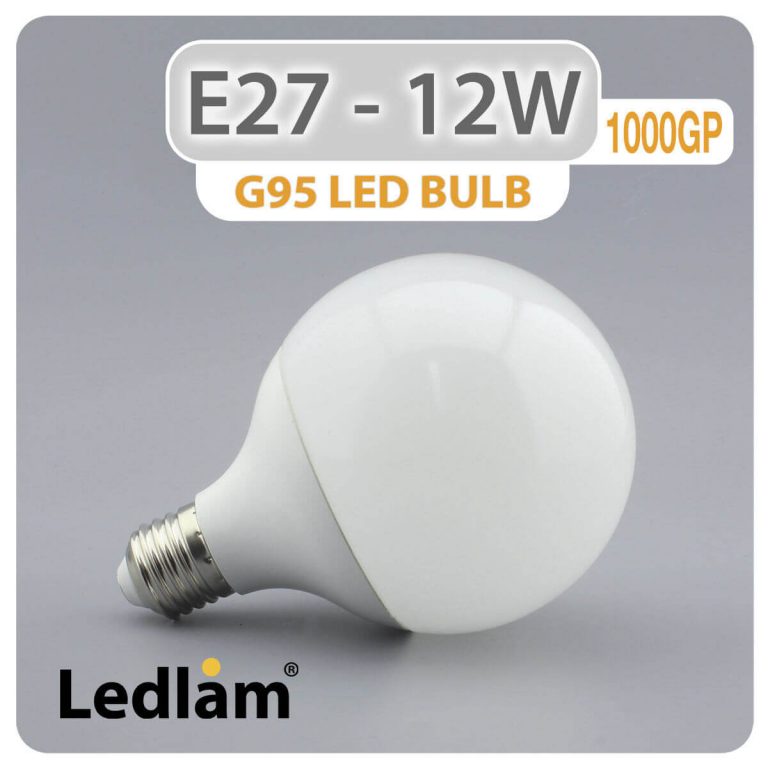 Ledlam E27 G95 LED Globe Bulb 12W 1000GP 01 1