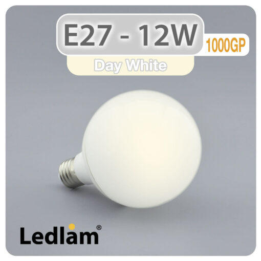 Ledlam E27 G95 LED Globe Bulb 12W 1000GP Day White 31268 1