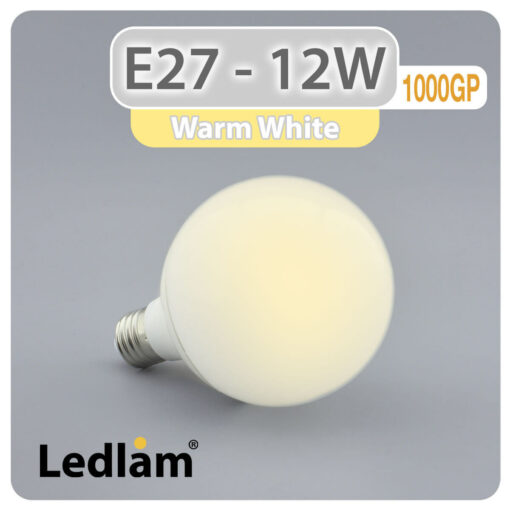 Ledlam E27 G95 LED Globe Bulb 12W 1000GP Warm White 31267 1