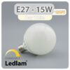 Ledlam E27 G95 LED Globe Bulb 15W 1320GPD dimmable Day White 31021 1