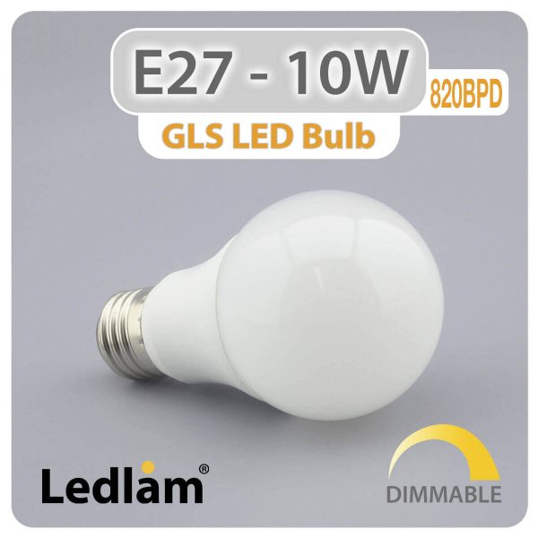 Ledlam E27 LED Bulb 10W 820BPD dimmable 01 1