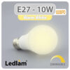 Ledlam E27 LED Bulb 10W 820BPD dimmable Warm White 31247 1