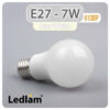Ledlam E27 LED Bulb 7W 610BP Day White 30959 1