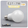Ledlam E27 LED Bulb 7W 610BP Warm White 30958 1