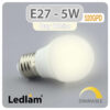 Ledlam E27 LED Golf Ball Bulb 5W 520GPD dimmable Day White 31243 1