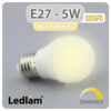 Ledlam E27 LED Golf Ball Bulb 5W 520GPD dimmable Warm White 31189 1