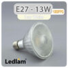Ledlam E27 PAR30 LED Reflector Bulb 13W 1000PPG Day White 30996 1