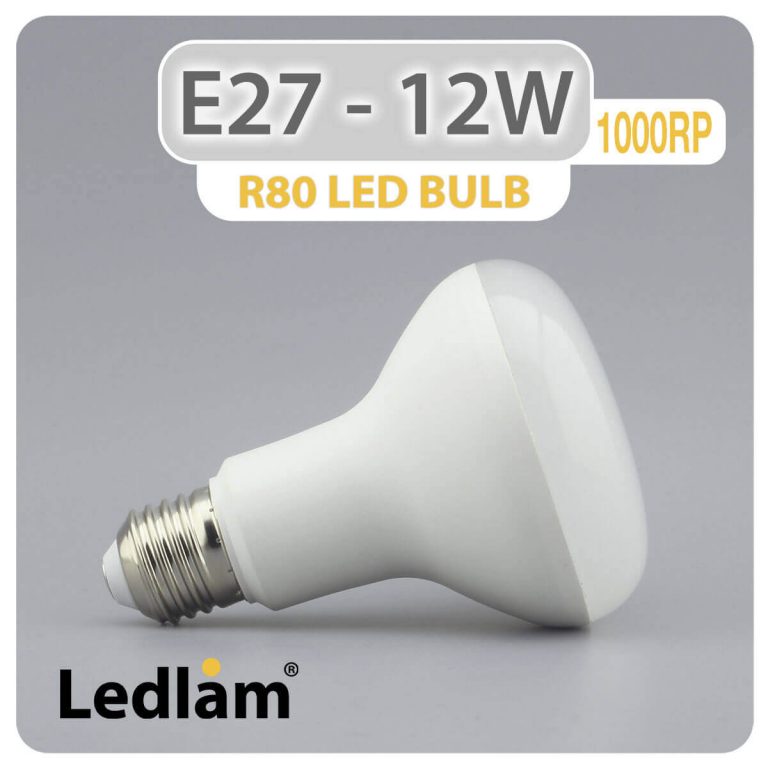 Ledlam E27 R80 LED Reflector Bulb 12W 1000RP 01 1