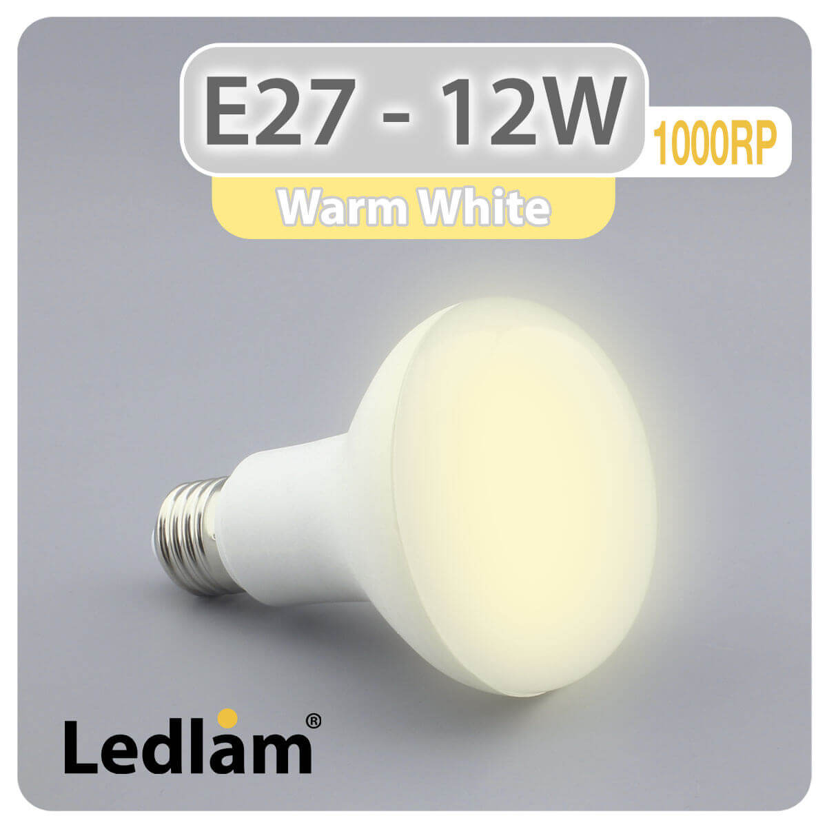 Lampe Réflecteur LED R80 E27 12,1W 2700K - ARIC SA