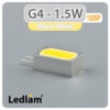 Ledlam G4 150SP 1.5W LED Side Bulb Warm White 30242