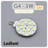 Ledlam G4 350SP 3W LED Side Bulb Day White 30298