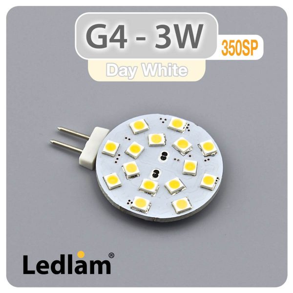 Ledlam G4 350SP 3W LED Side Bulb Day White 30298